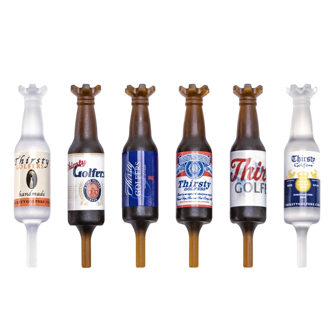 Beer Bottle Golf Tees — 6 Pack