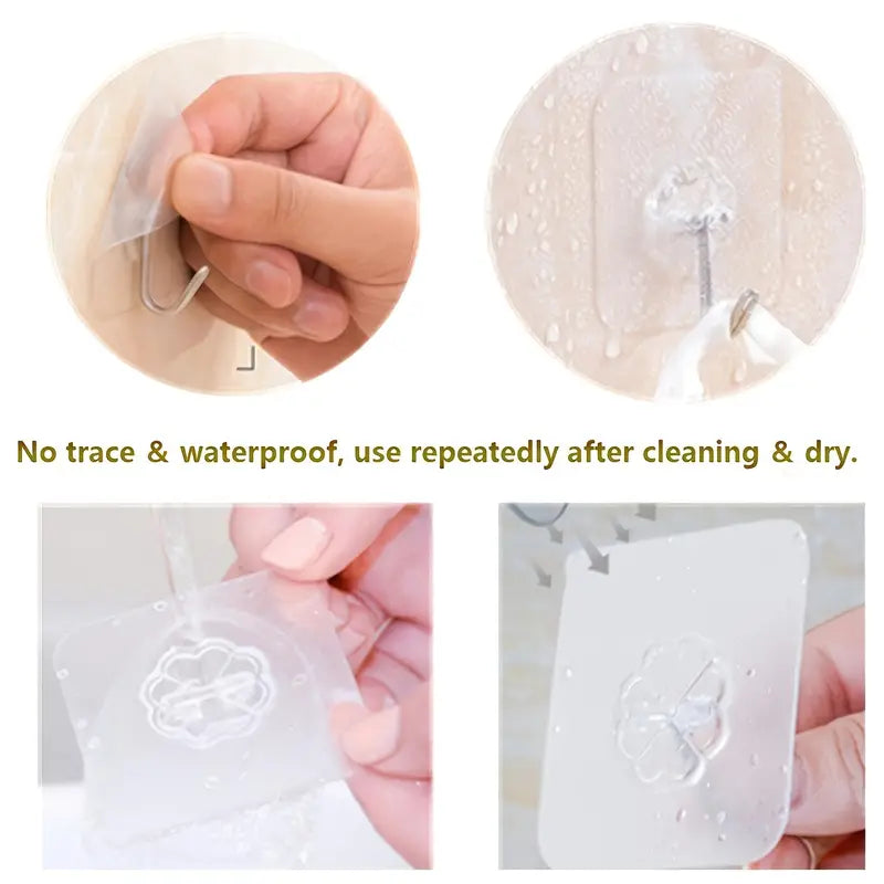 The Sure Hooks — Heavy-Duty Adhesive Hooks, 12-Pack