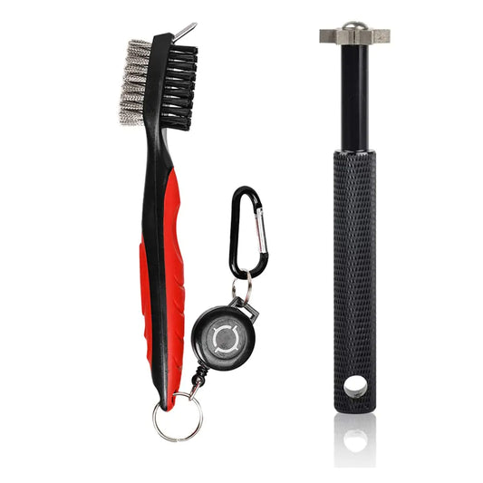 The Groove Doctor - retractable golf club brush