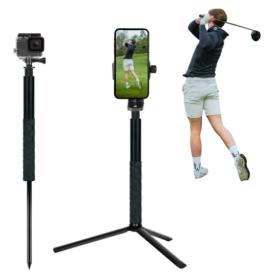 Swing Recorder Tripod — Phone Mount with Ground Spike