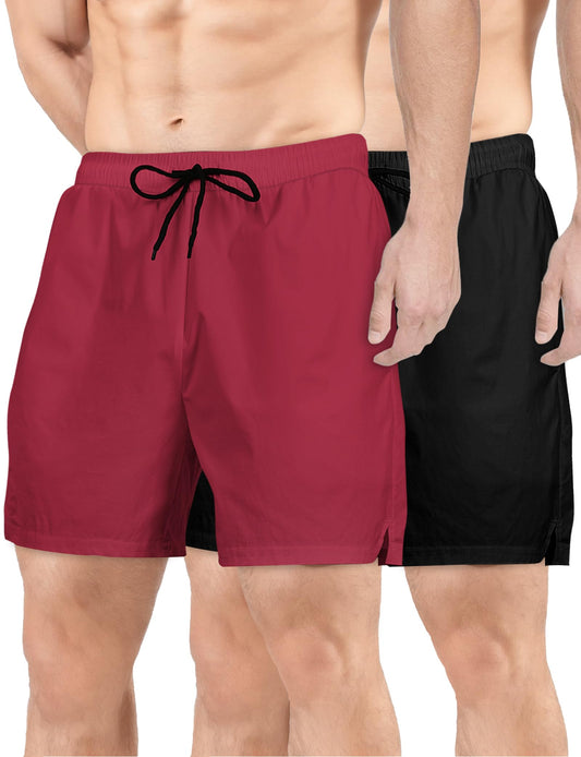 Premier Active Men's Quick-Dry Shorts — 2-Pack, 5" Inseam