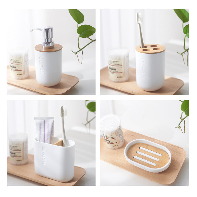 The Counter Set — Bamboo Bathroom Accessories