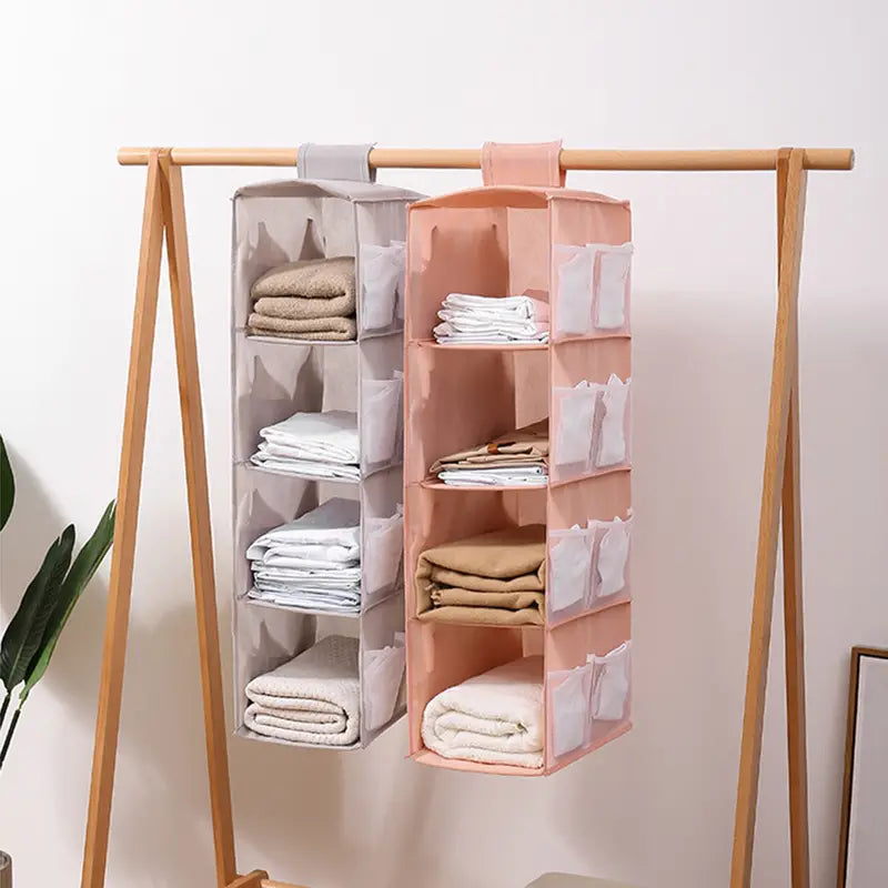 The Hanging Shelves — Fabric Closet Organizer