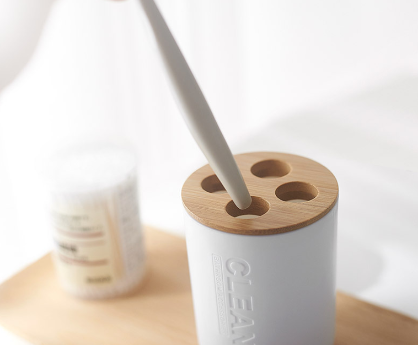 The Bath Set — Nordic Bamboo Accessories (6pc)