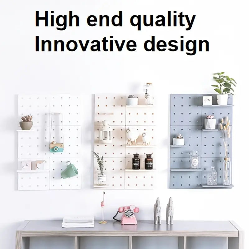 The Wall Grid — No-Drill Pegboard Organizer