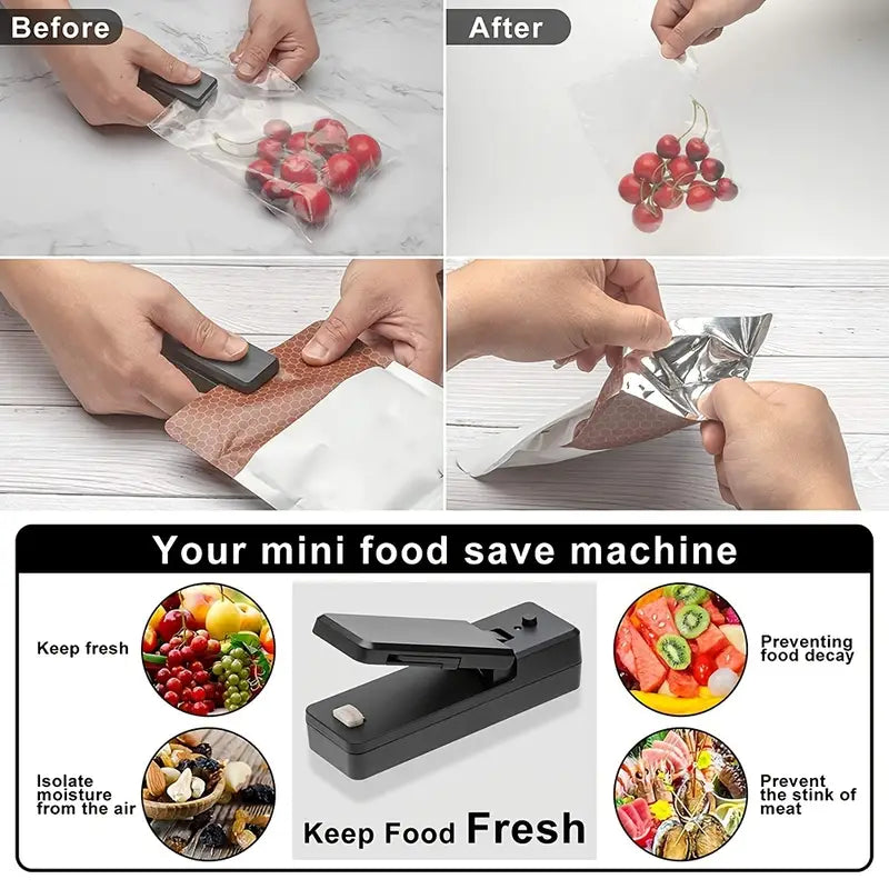 2-in-1 Mini Bag Sealer & Cutter