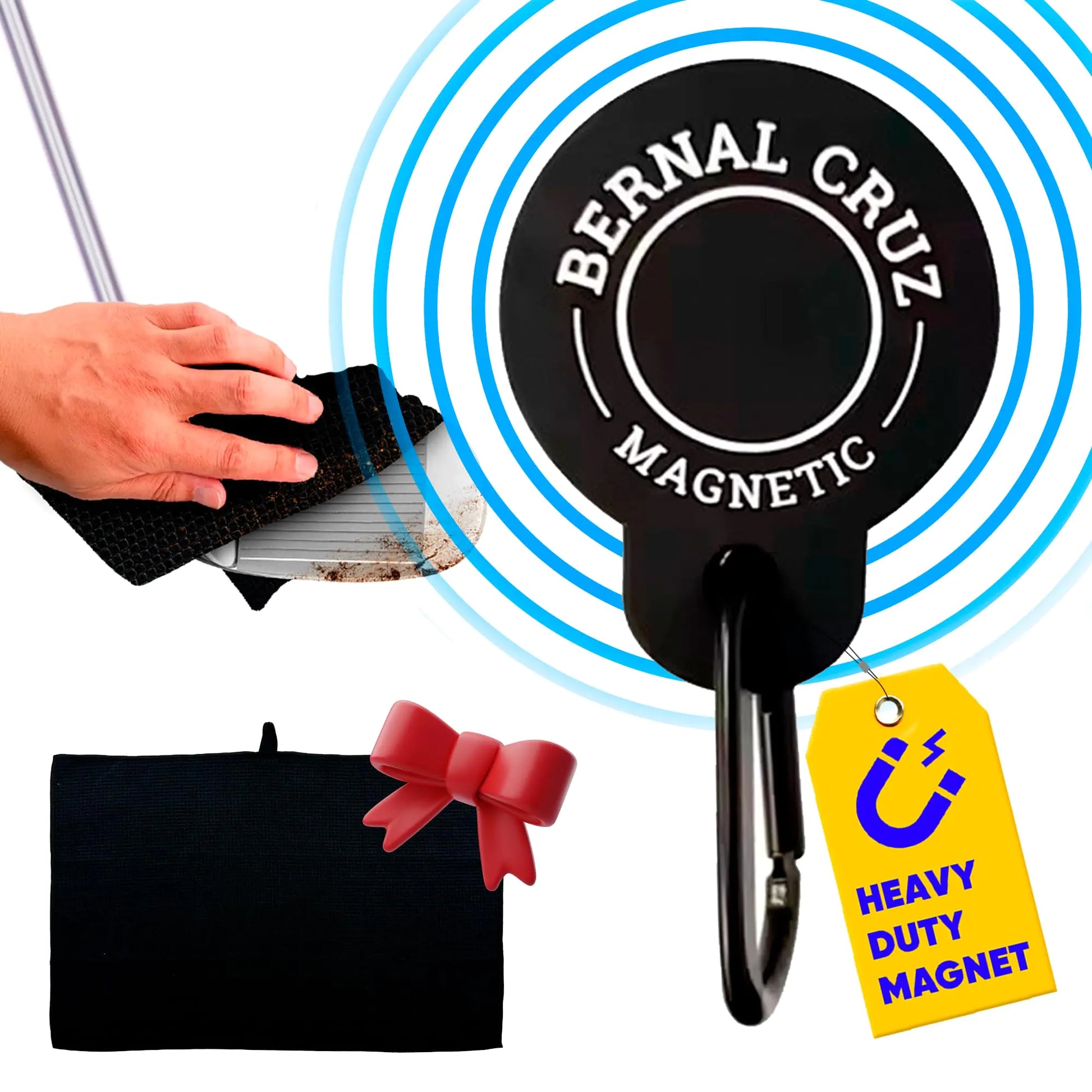 The Range Day Towel - magnetic waffle-knit golf towel