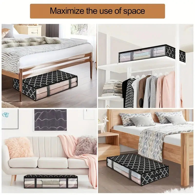 The Under-Bed Vault — Zippered Storage Bag with Window