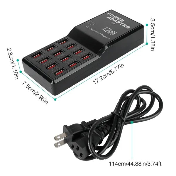 The Power Broker — 12-Port Charging Hub