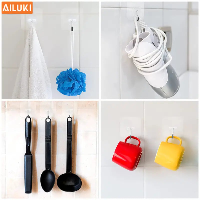 The Sure Hooks — Heavy-Duty Adhesive Hooks, 12-Pack