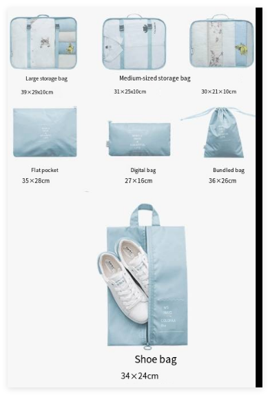 The Weekender Cubes — 6-Piece Packing System