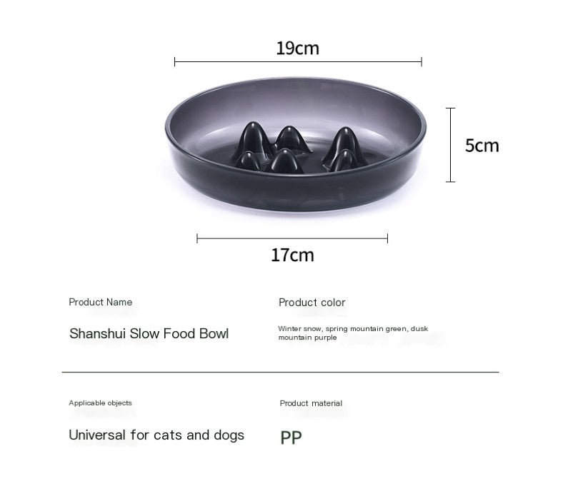 The Slow Down — Slow Feeder Pet Bowl