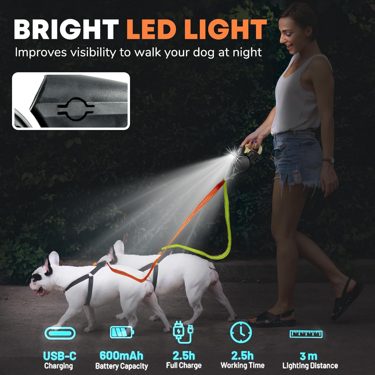 The Double Take — Dual Retractable Dog Leash