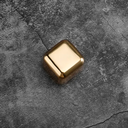 The On the Rocks Set - stainless whiskey chilling stones