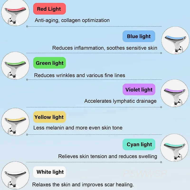 LED Neck & Face Sculpting Massager