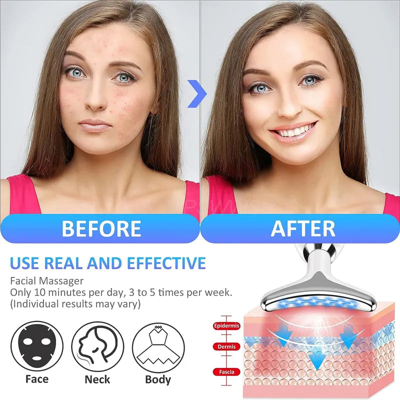 LED Neck & Face Sculpting Massager