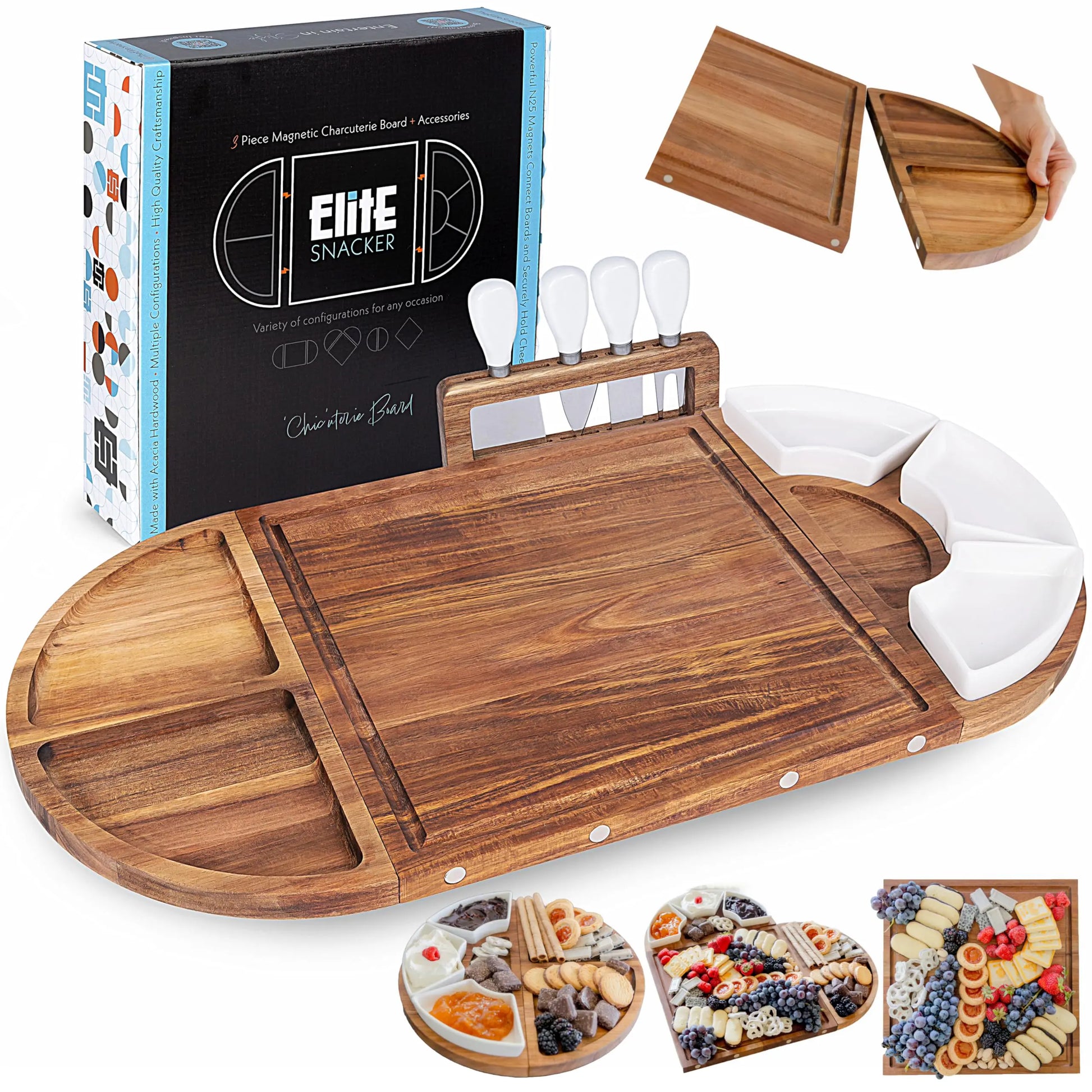 The Butcher's Block Board - acacia serving board set