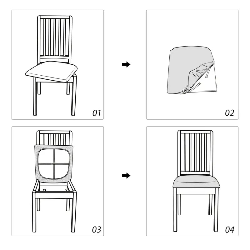Stretch Waterproof Dining Chair Covers