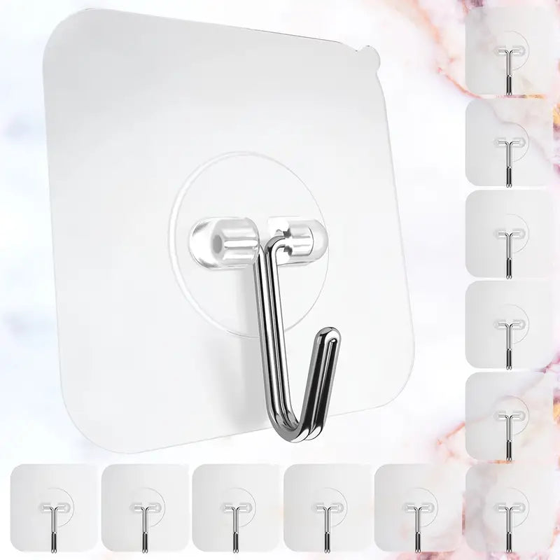 The Sure Hooks — Heavy-Duty Adhesive Hooks, 12-Pack