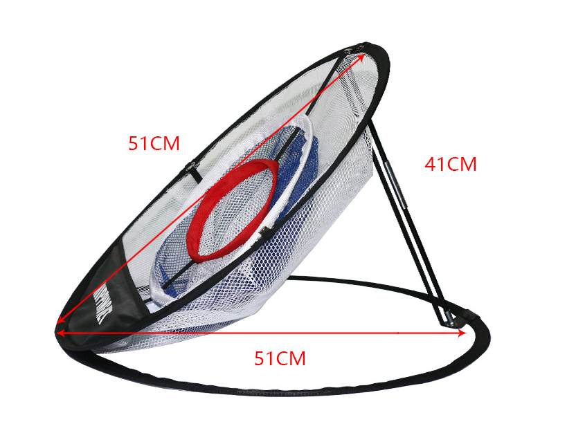 Pop-Up Golf Chipping Net — 3-Ring Target Trainer