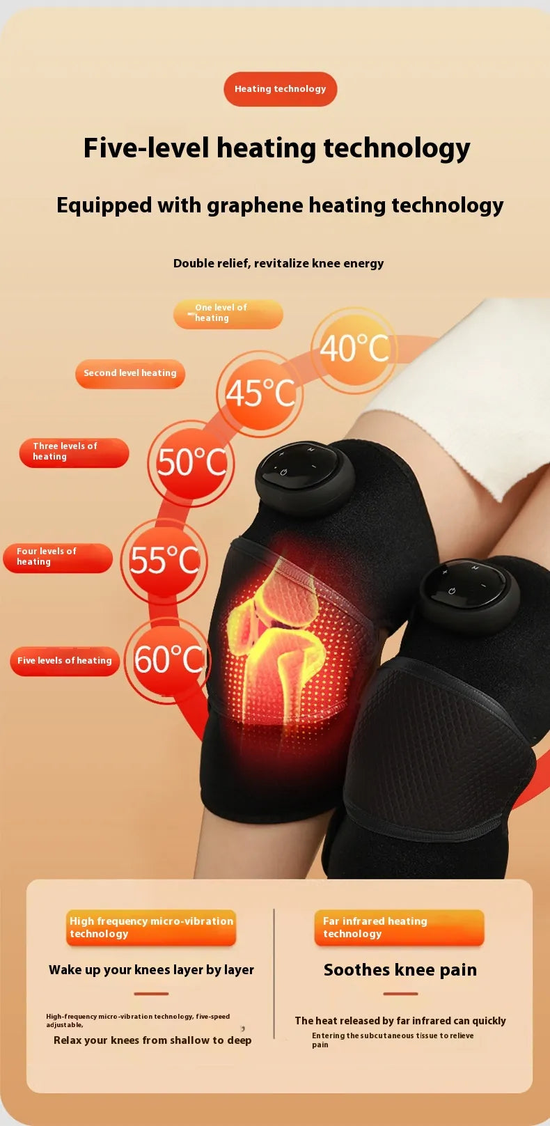 Cordless Heated Knee Massager