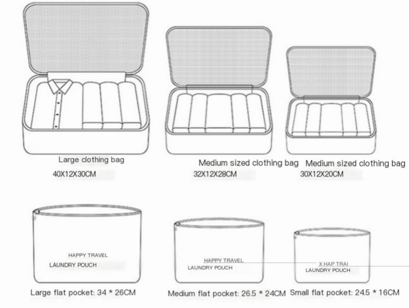 The Weekender Cubes — 6-Piece Packing System