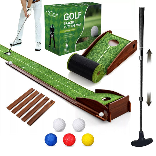 Executive Auto-Return Putting Green — 9 ft, Putter Included
