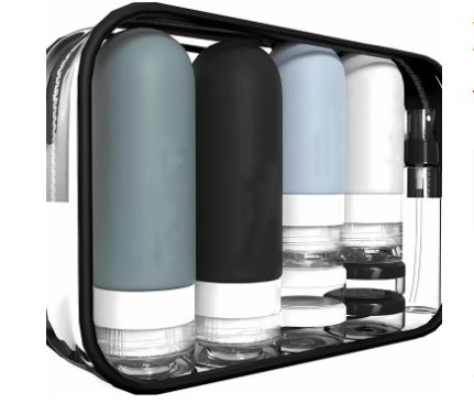 The Carry-On Decant Kit — 16-Piece Silicone Bottle Set