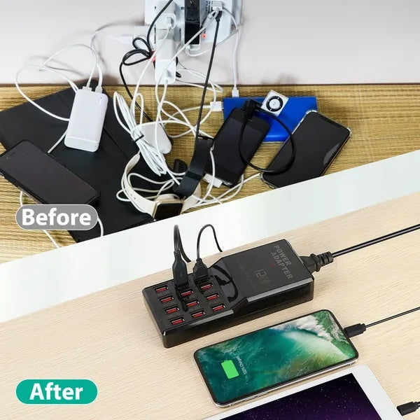 The Power Broker — 12-Port Charging Hub