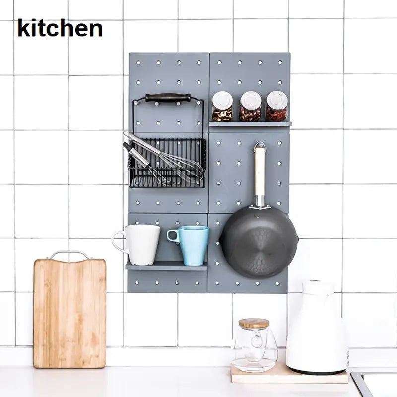 The Wall Grid — No-Drill Pegboard Organizer
