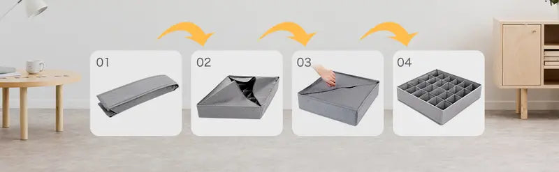 The Sock Sorter — 24-Cell Drawer Divider