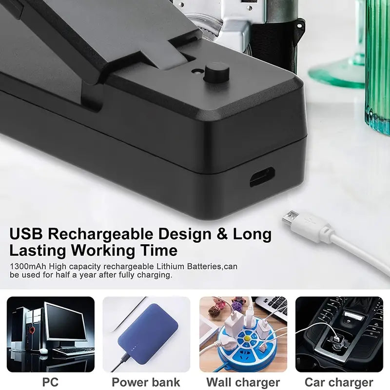 2-in-1 Mini Bag Sealer & Cutter