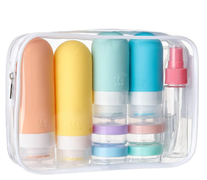 The Carry-On Decant Kit — 16-Piece Silicone Bottle Set
