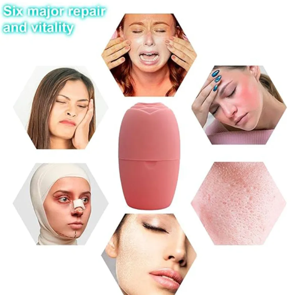 Ice Face Roller – Cooling Facial Massage & De-Puffing Tool