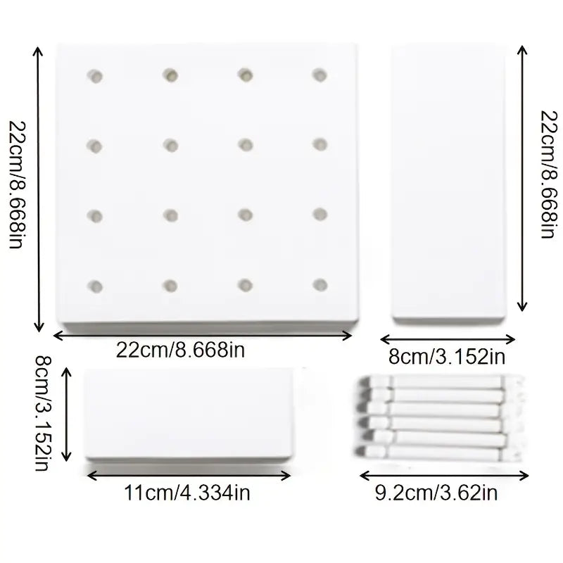 The Wall Grid — No-Drill Pegboard Organizer