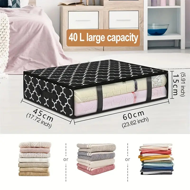 The Under-Bed Vault — Zippered Storage Bag with Window