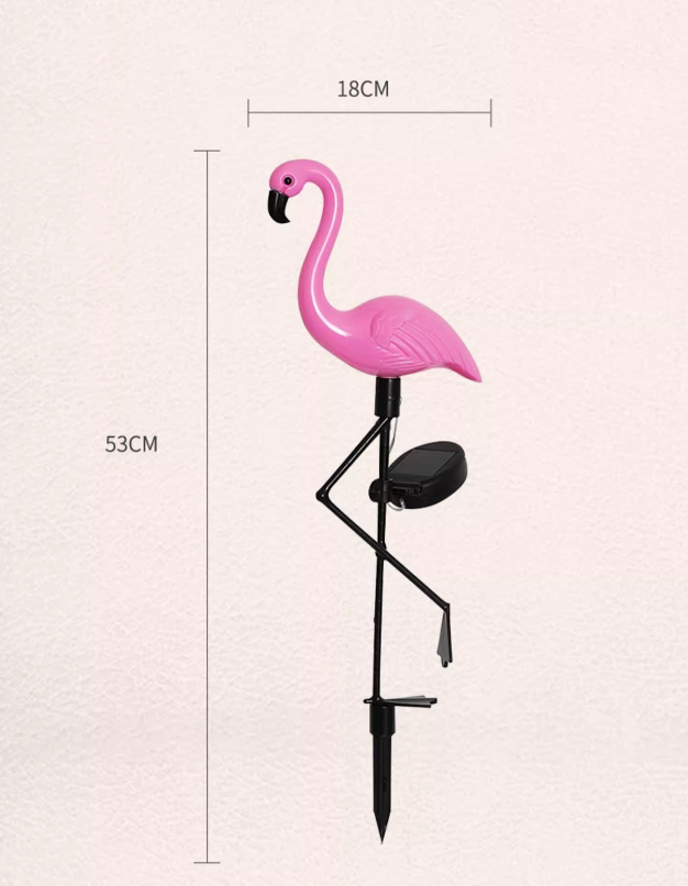 Solar Flamingo Garden Lights (Set of 3)