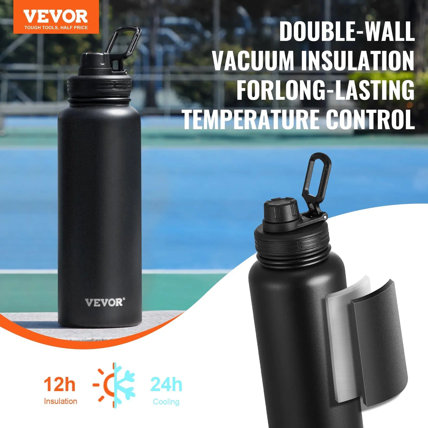 The Daily Forty insulated water bottle