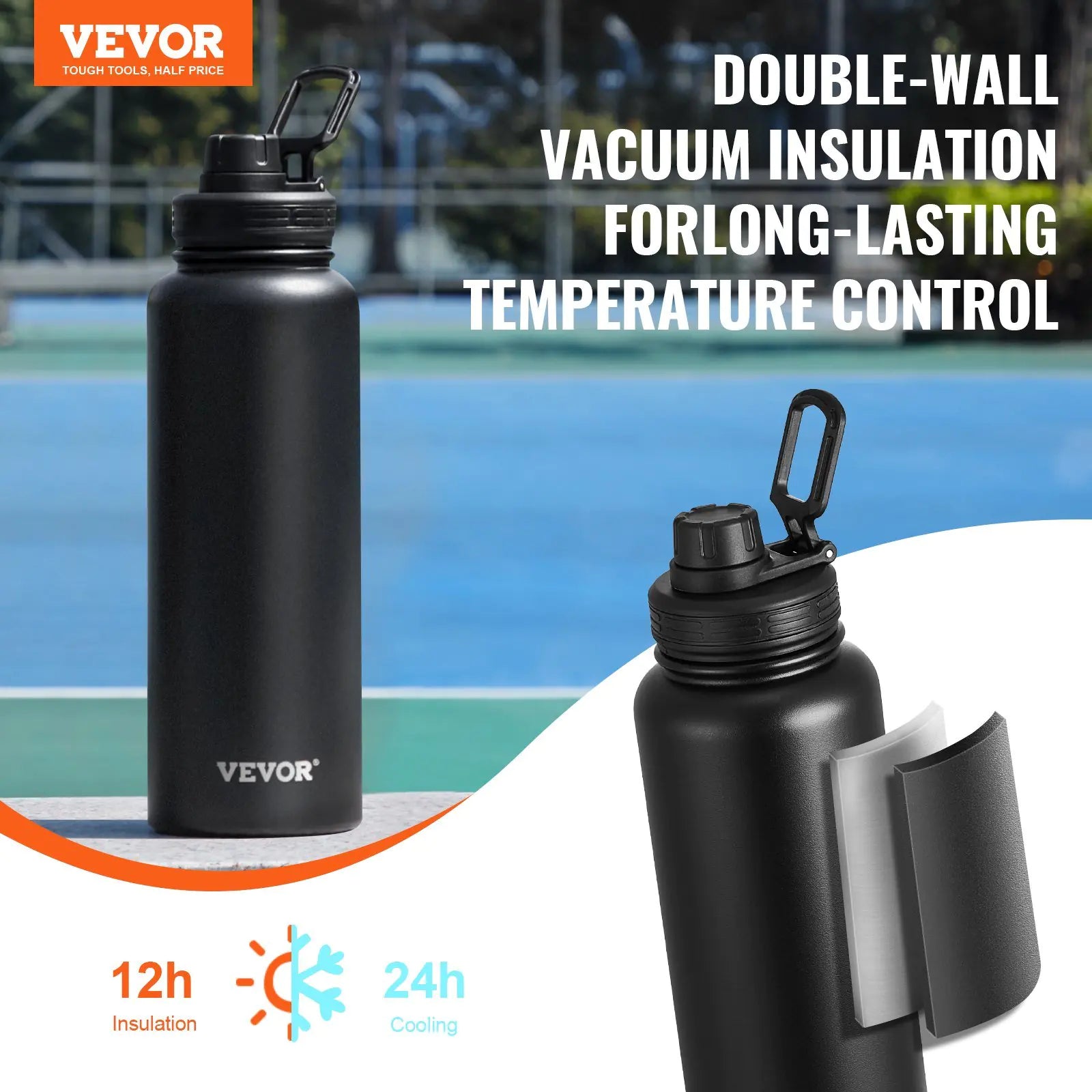 The Daily Forty insulated water bottle
