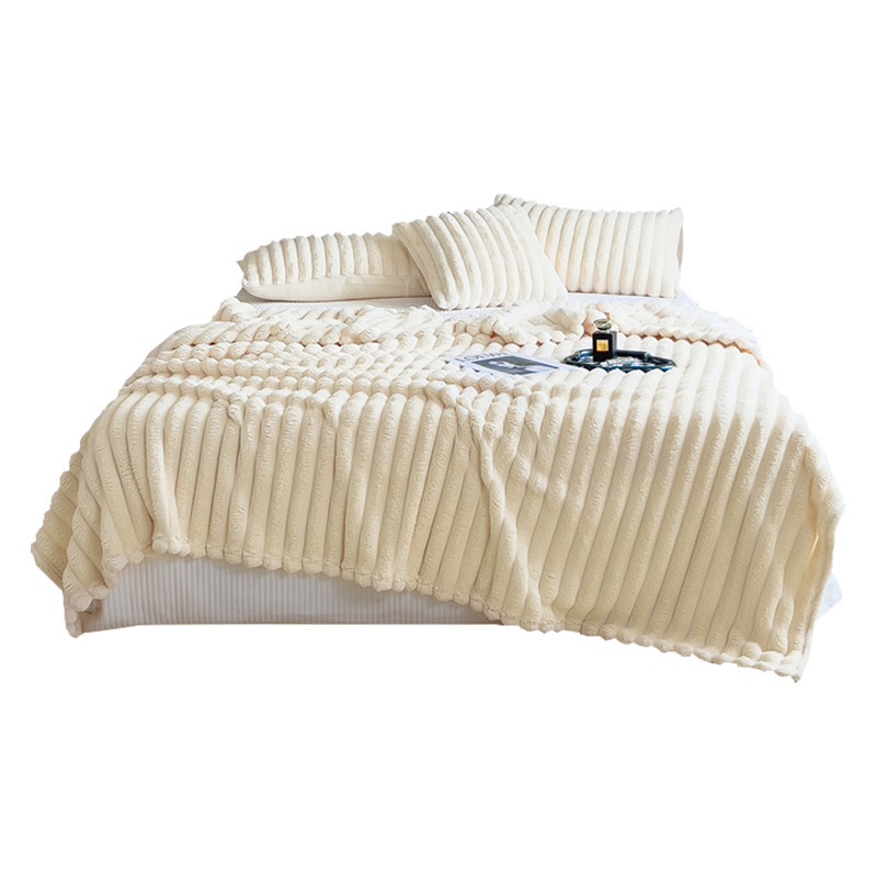 The Cozy Wrap — Ribbed Fleece Throw