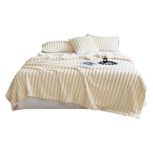 The Cozy Wrap — Ribbed Fleece Throw