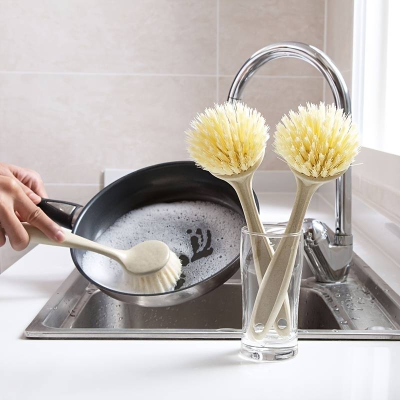The Deep Clean — Long Handle Kitchen Brush Set