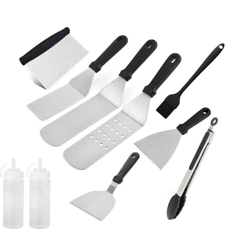 The Pit Boss Tool Set - stainless grill tools