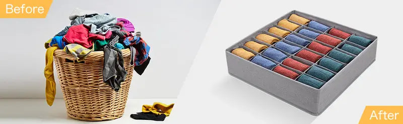 The Sock Sorter — 24-Cell Drawer Divider