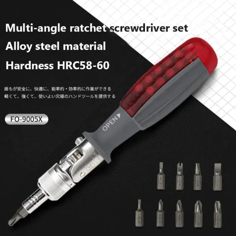 The One Driver - ratcheting multi-bit screwdriver set